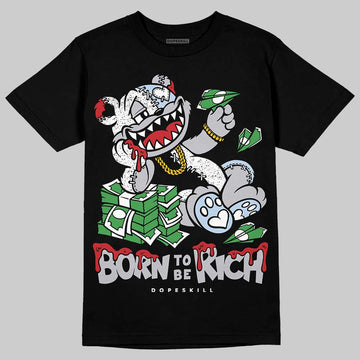 Jordan 5 Retro OG Black Metallic Reimagined DopeSkill T-Shirt Born To Be Rich Graphic Streetwear - Black