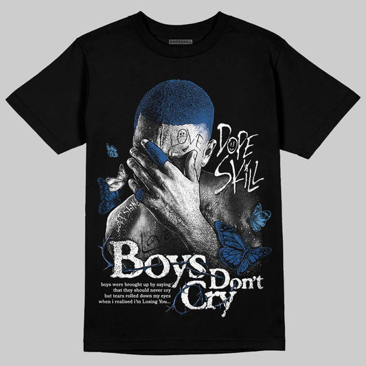 Jordan 1 Low OG “Storm Blue” DopeSkill T-Shirt Boys Don't Cry Graphic Streetwear - Black