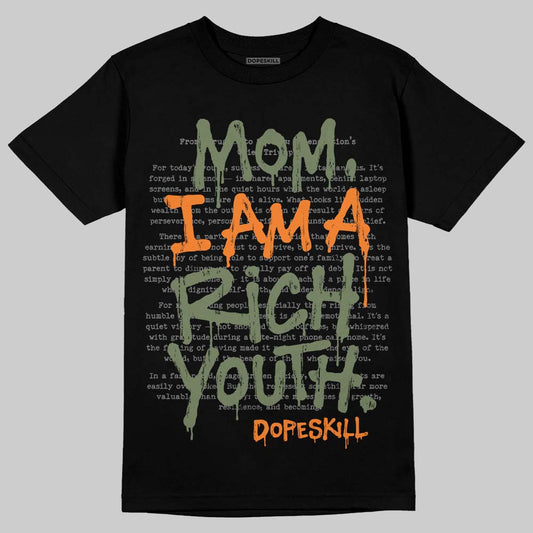 Jordan 4 Retro OG SP Undefeated (2025) DopeSkill T-Shirt Mom, I Am A Rich Youth Graphic Streetwear - black