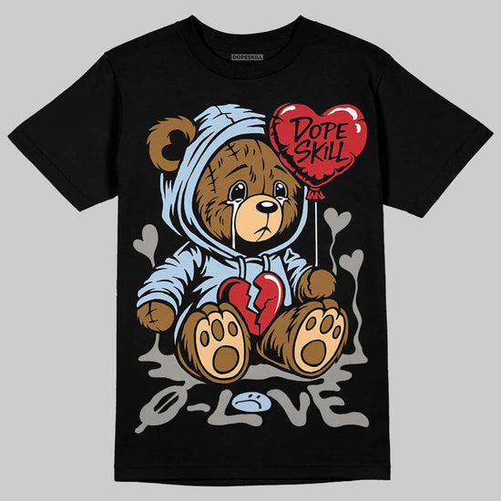 New Balance Abzorb 2000 “Silver/Blue” DopeSkill T-Shirt Broken Bear Graphic Streetwear - Black
