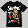Jordan 4 Retro “Pizza” DopeSkill T-Shirt Self Made Graphic Streetwear - Black