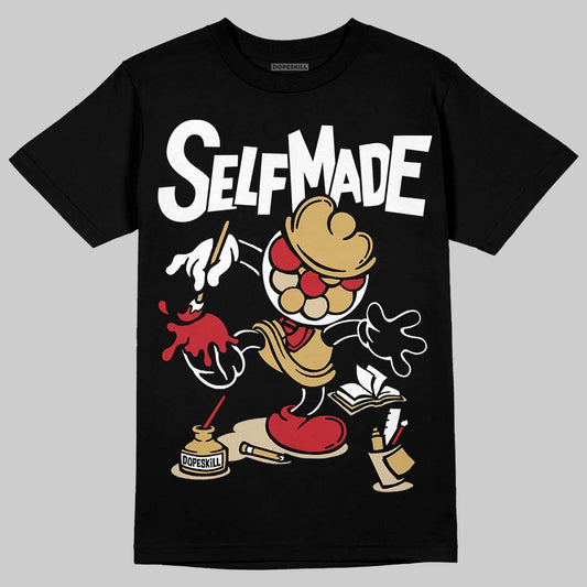 Jordan 4 Retro “Pizza” DopeSkill T-Shirt Self Made Graphic Streetwear - Black