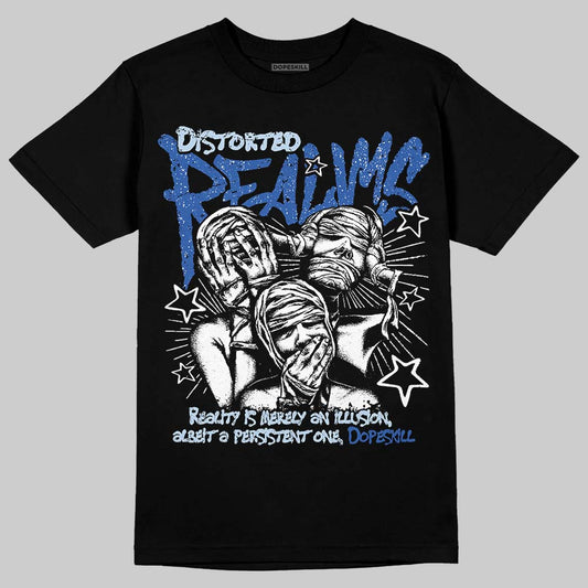 Awake NY x Jordan 5 Retro 'Black Racer Blue' DopeSkill T-Shirt Distorted Realms Graphic Streetwear - Black