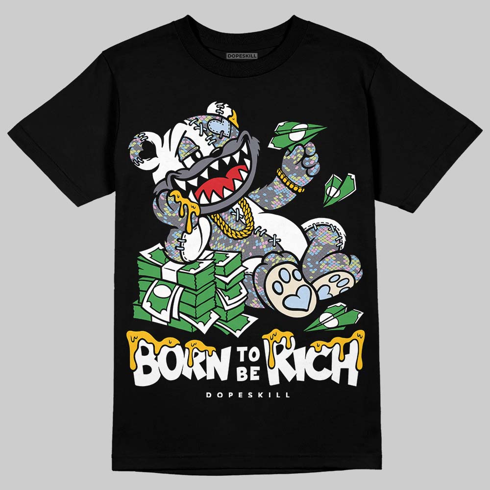 Jordan 11 Low CNY “Year of the Snake” DopeSkill T-Shirt Born To Be Rich Graphic Streetwear - Black