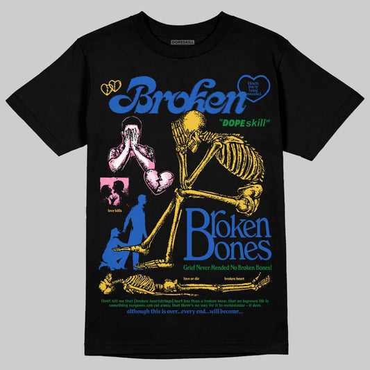 Jordan 3 “Brazil” DopeSkill T-Shirt Broken Bones Graphic Streetwear - Black