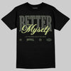 New Balance 1890 Faded Black Utility Green DopeSkill T-Shirt Better Myself Graphic Streetwear - Black
