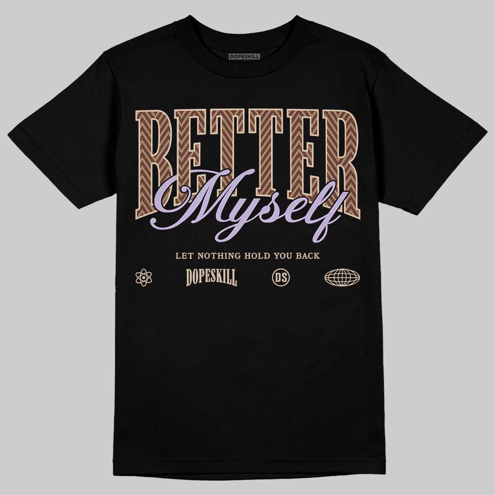 Harris Tweed x Wmns Dunk Low 'Sesame' DopeSkill T-Shirt Better Myself Graphic Streetwear - Black
