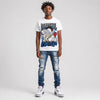 “True Blue” 3s DopeSkill T-Shirt Sorry I've Been Trappin Graphic
