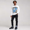 Black University Blue 5s DopeSkill Long Sleeve T-Shirt Out Here Being Cute Graphic