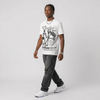 White Metallic 5s DopeSkill T-Shirt Broken Bones Graphic
