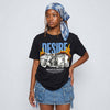 Black University Blue 5s DopeSkill T-Shirt Desire Graphic