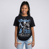 Black University Blue 5s DopeSkill T-Shirt Broken Bones Graphic