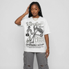 White Metallic 5s DopeSkill T-Shirt Broken Bones Graphic