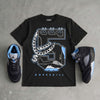 Black University Blue 5s DopeSkill T-Shirt No.5 Graphic