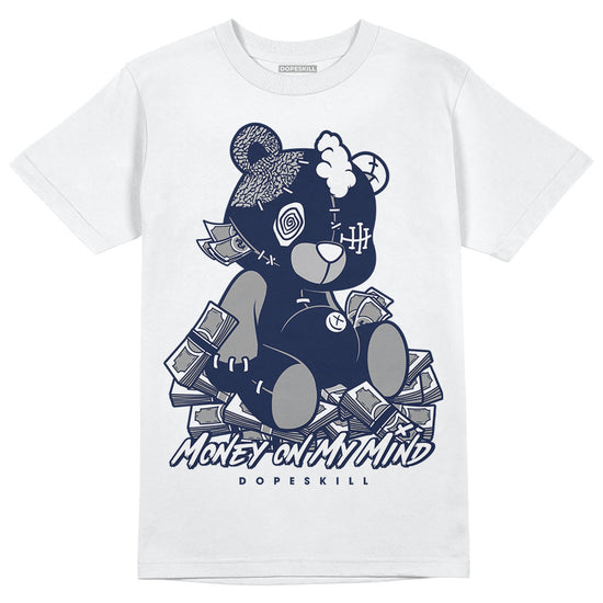 Jordan Spiz’ike Low “White/Obsidian” DopeSkill T-Shirt MOMM Bear Graphic Streetwear - White