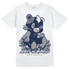 Jordan Spiz’ike Low “White/Obsidian” DopeSkill T-Shirt MOMM Bear Graphic Streetwear - White