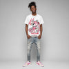 Travis Scott x “Pink Pack” 1s DopeSkill T-Shirt Smile Through The Pain Graphic