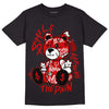 Jordan 1 Retro Low "Black Toe" DopeSkill T-Shirt Smile Through The Pain Graphic Streetwear - Black