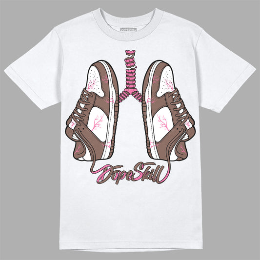 Dunk Low Smokey Mauve Playful Pink DopeSkill T-Shirt Breathe Graphic Streetwear - White 