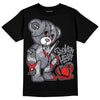 Jordan 14 Retro 'Stealth' DopeSkill T-Shirt Broken Heart Graphic Streetwear - Black