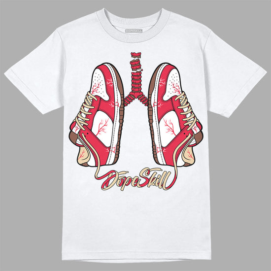 Dunk Low PRM Bacon DopeSkill T-Shirt Breathe Graphic Streetwear - White 