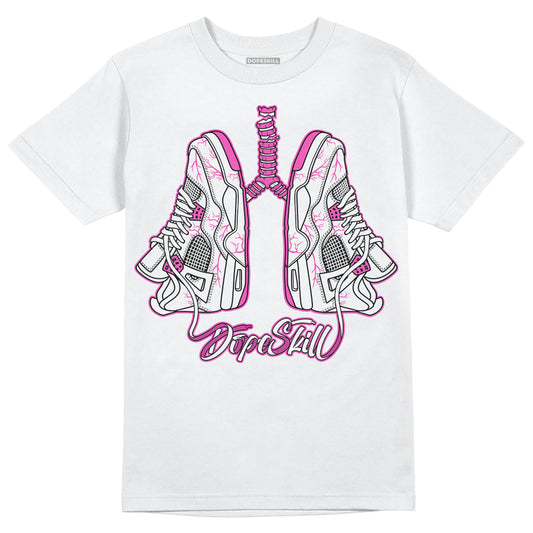 Jordan 4 GS “Hyper Violet” DopeSkill T-Shirt Breathe Graphic Streetwear - White