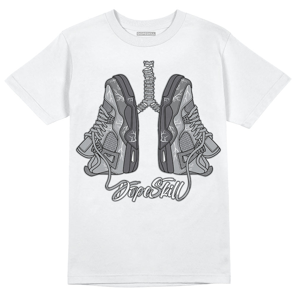 Jordan 4 Retro 'Wet Cement' DopeSkill T-Shirt Breathe Graphic Streetwear - White