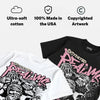 Iced Carmine 4s DopeSkill T-Shirt Distorted Realms Graphic