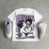 Hydrangeas 10s DopeSkill Oversize Print T-Shirt Real Ones Choose Loyalty Graphic