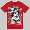 Jordan 5 Fire Red Black Tongue DopeSkill T-Shirt Certified Lover Graphic Streetwear - Red