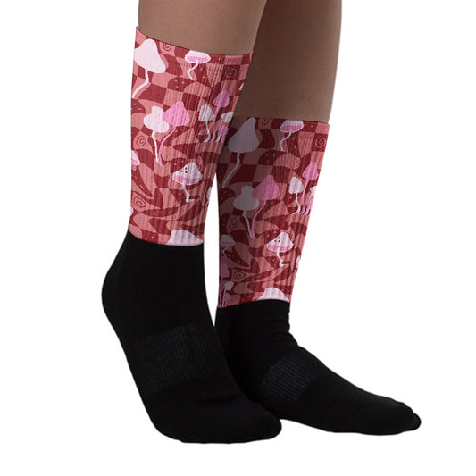 Valentine's Day Collection DopeSkill Sublimated Socks Mushroom Graphic