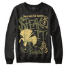 Jordan 4 Retro SE Craft Medium Olive DopeSkill Sweatshirt Speak It Graphic Streetwear - Black