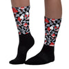 Bred Reimagined 4s DopeSkill Sublimated Socks Mushroom Graphic