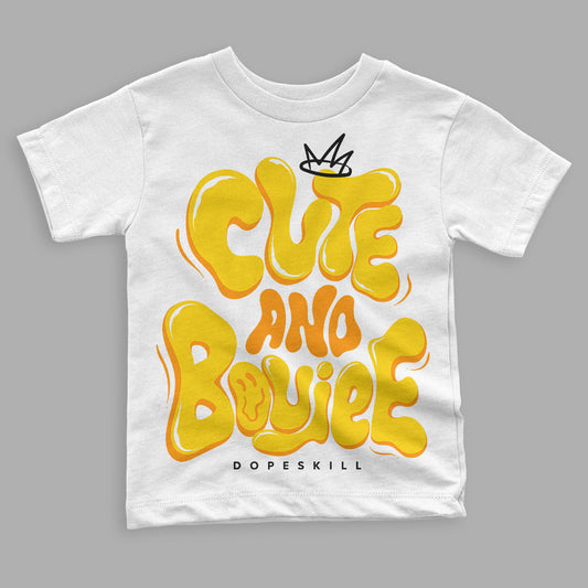 Jordan 6 “Yellow Ochre” DopeSkill Toddler Kids T-shirt Cute and Boujee Graphic Streetwear - White