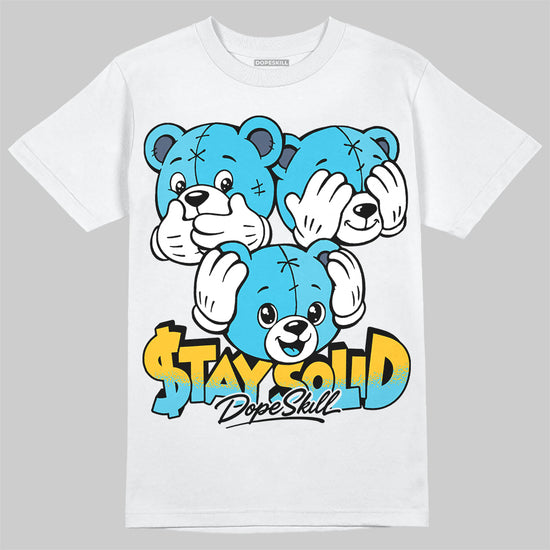 Jordan 11 Gamma Blue DopeSkill T-Shirt Stay Solid Graphic Streetwear - White