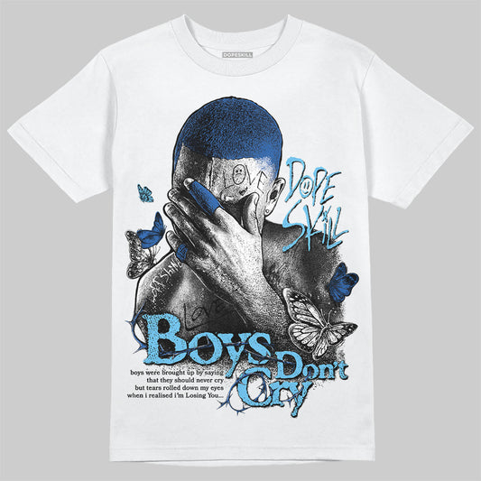 Jordan 12 “Blueberry” DopeSkill T-Shirt Boys Don't Cry Graphic Streetwear - White