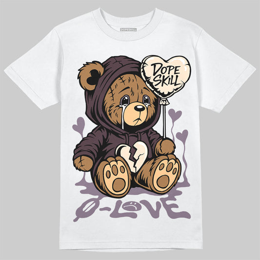 A Ma Maniére x Air Jordan 3 "Burgundy Crush" DopeSkill T-Shirt Broken Bear Graphic Streetwear - White