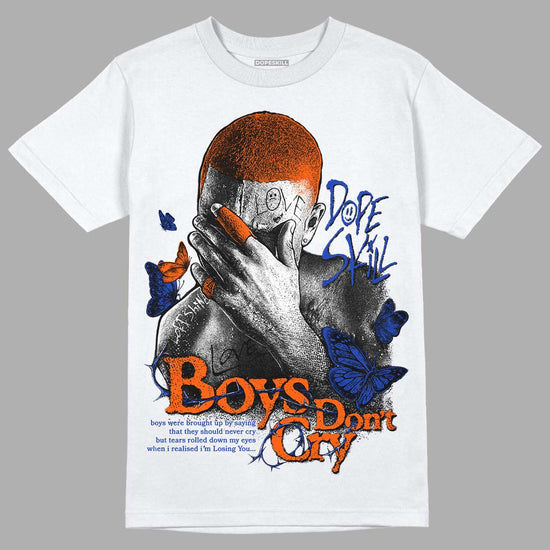 Dunk Low Futura Orange Blaze DopeSkill T-Shirt Boys Don't Cry Graphic Streetwear - White