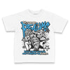 Jordan 1 High OG “UNC” Reimagined DopeSkill Toddler Kids T-shirt Distorted Realms Streetwear - White