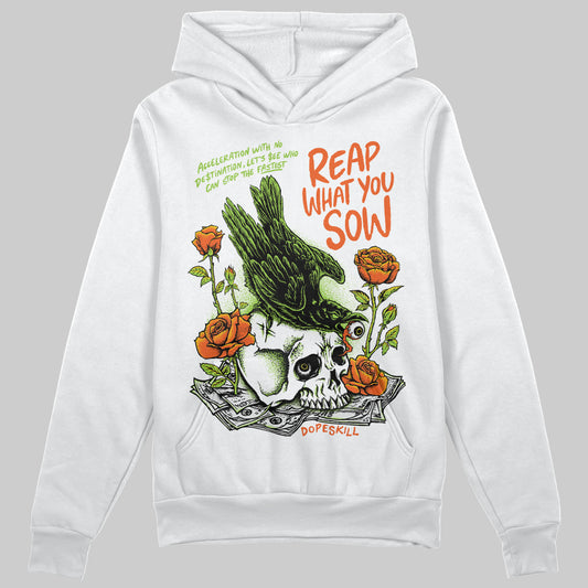 Neon Green Sneakers DopeSkill Hoodie Sweatshirt Reap What You Sow Graphic Streetwear - White