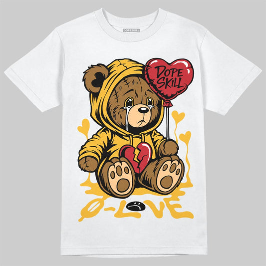 Jordan 5 'Tokyo' DopeSkill T-Shirt Broken Bear Graphic Streetwear - White 