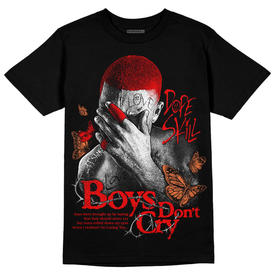 Jordan 12 “Cherry” DopeSkill T-Shirt Boys Don't Cry Graphic Streetwear - black