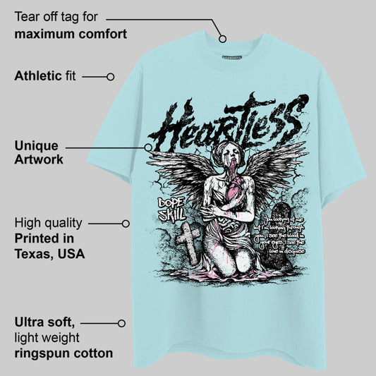 Dunk Glacier Blue DopeSkill Chambray T-shirt Heartless Graphic