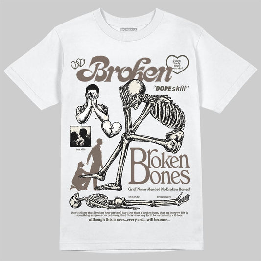 New Balance 204L Mushroom DopeSkill T-Shirt Broken Bones Graphic Streetwear - White