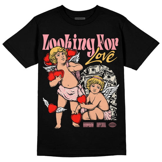 Jordan 3 GS “Red Stardust” DopeSkill T-Shirt Looking For Love Graphic Streetwear - Black