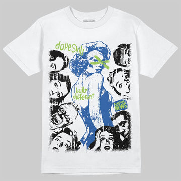 Air Griffey Max 1 Varsity Royal and Volt DopeSkill T-Shirt Built Different Graphic Streetwear - White