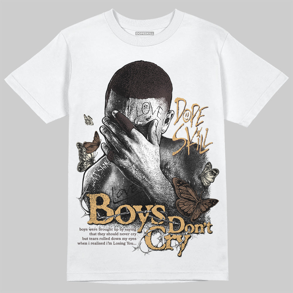 Jordan 5 “Earth/Metallic Gold” DopeSkill T-Shirt Boys Don't Cry Graphic Streetwear - White