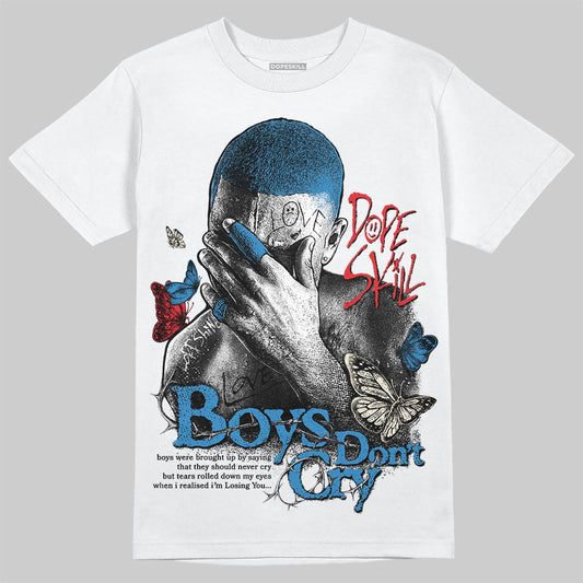 Jordan 3 Retro OG Rare Air DopeSkill T-Shirt Boys Don't Cry Graphic Streetwear - White