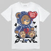 Jordan 6 Retro 'White And Midnight Navy' DopeSkill T-Shirt Broken Bear Graphic Streetwear - White 