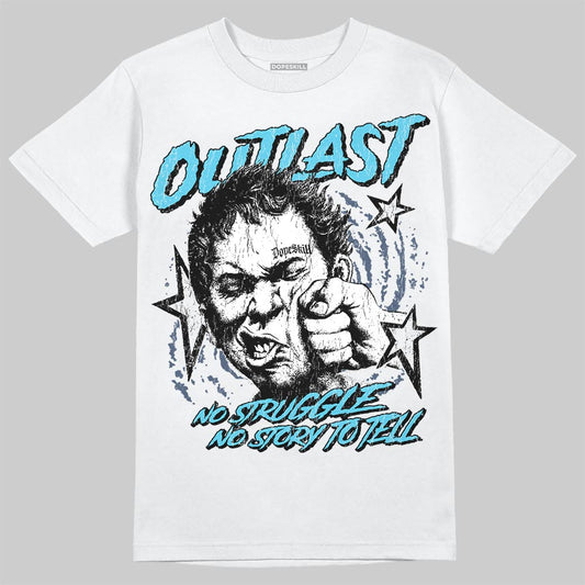 Jordan 11 Retro Gamma Blue (2025) DopeSkill T-Shirt Outlast Graphic Streetwear - White 